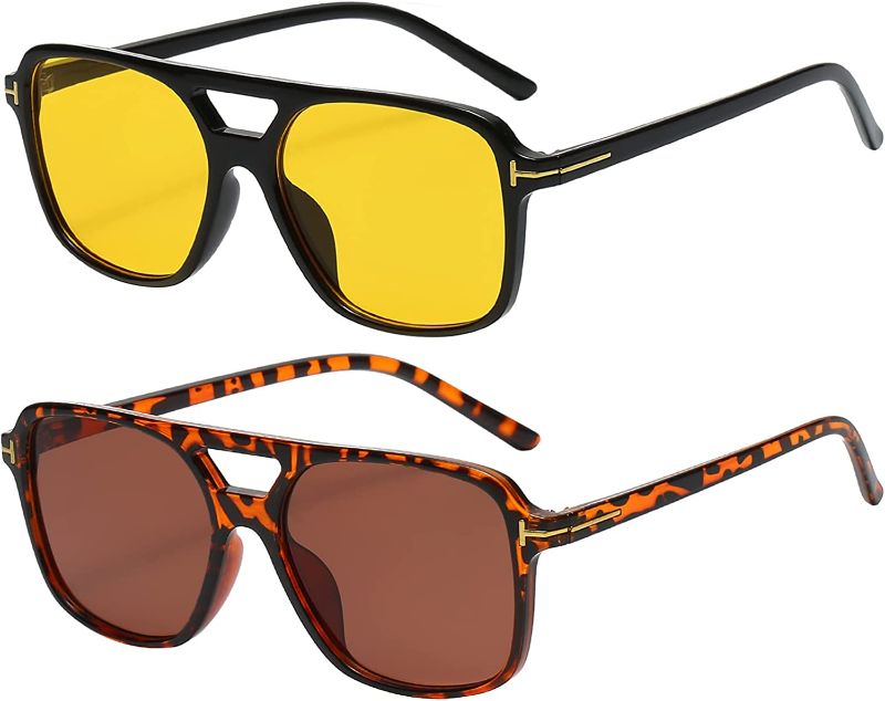 Photo 1 of  Aviator Sunglasses Retro Fashion for Men Women