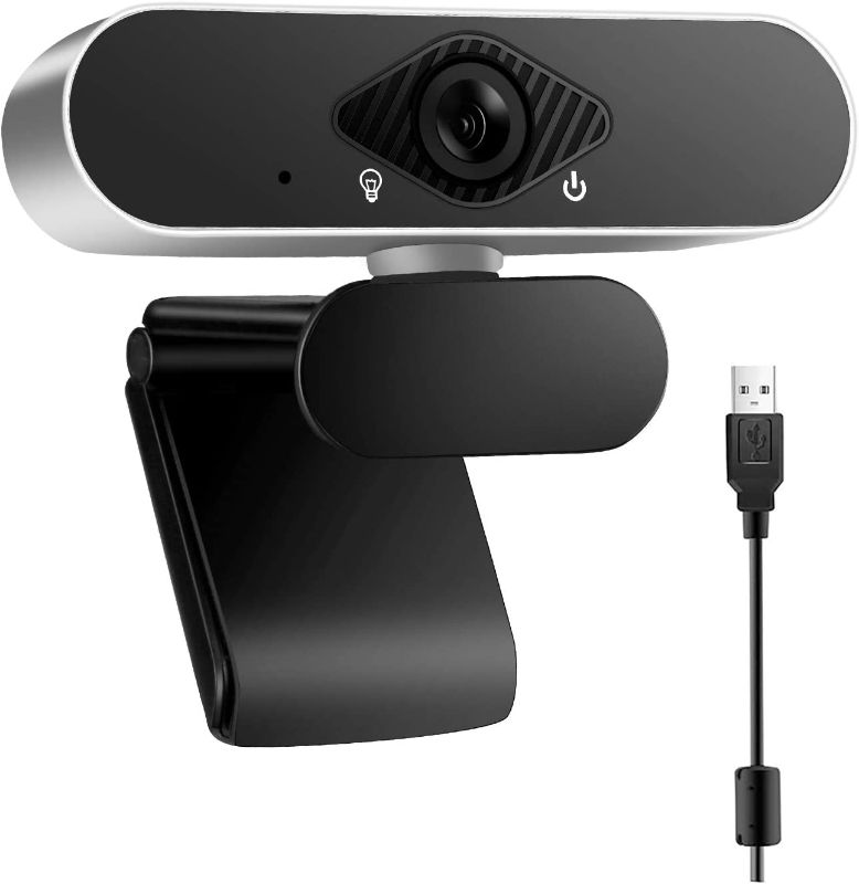 Photo 1 of Webcam with Microphone,HP 1080P Webcam with Auto Light Correction for Desktop Laptop Computer,USB Plug and Play,Pro Streaming Webcam for Recording, Calling, Conferencing, Gaming,W10 ** MINOR SCRATCH 
