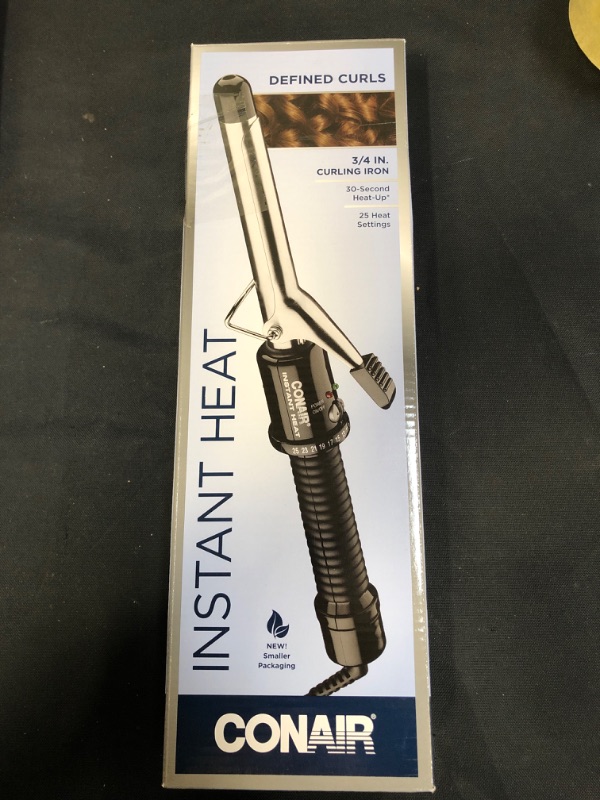 Photo 3 of Conair Instant Heat 3/4-Inch Curling Iron, ¾-inch barrel produces tight curls – for use on short to medium hair 3/4 Inch (Pack of 1) ** USED / MISSING PARTS UNKNONWN 