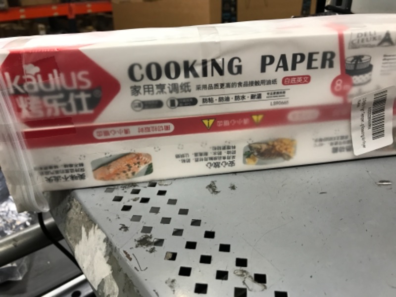 Photo 2 of 2 Rolls High Temperature Resistant, Waterproof And Greaseproof Baking Paper,Parchment Paper for Baking,Steaming Baking Grilling Roasting Air Fryer