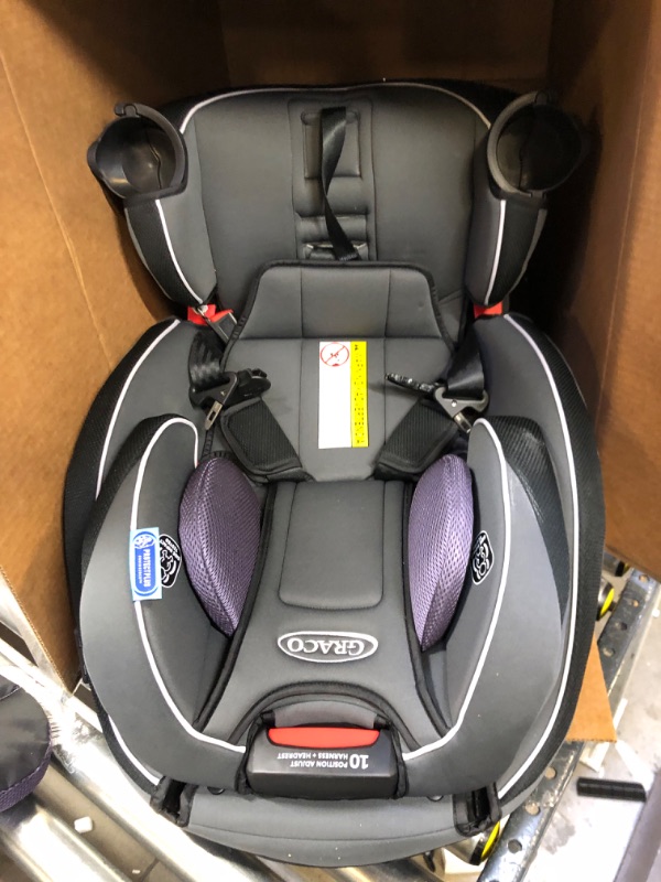 Photo 2 of Graco SlimFit 3 in 1 Car Seat, Slim & Comfy Design Saves Space in Your Back Seat, Annabelle, 1 Count (Pack of 1) SlimFit Annabelle