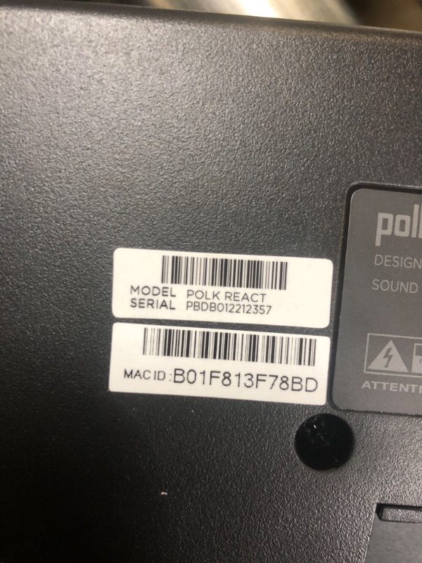 Photo 3 of Polk Audio React Sound Bar, Dolby & DTS Virtual Surround Sound, Next Gen Alexa Voice Engine with Calling & Messaging Built-in, Expandable to 5.1 with Matching React Subwoofer & SR2 Surround Speakers Soundbar