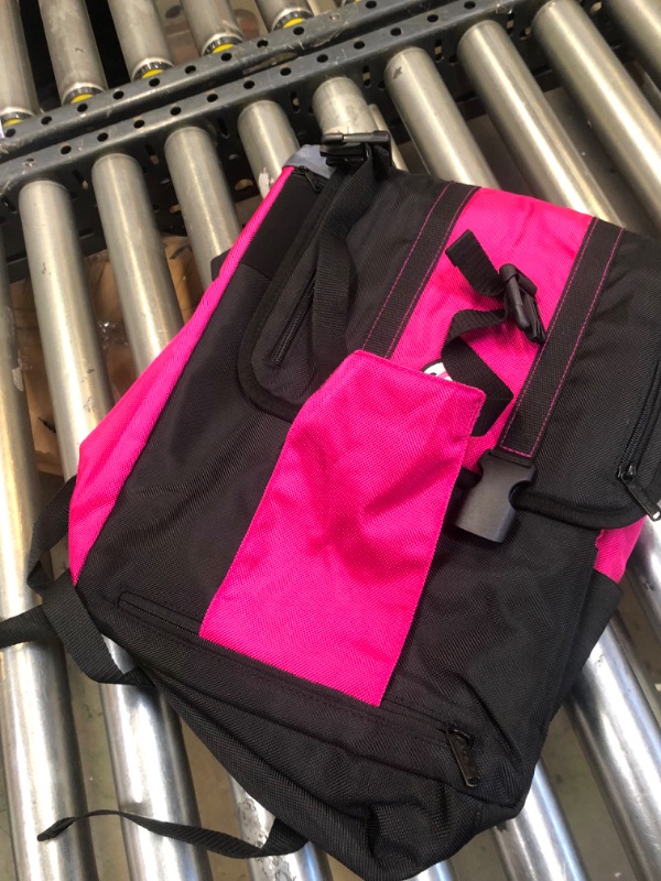 Photo 4 of Case-it Backpack with Binder Holder, Pink with Grey Trim, 6 x 13 x 15 Inches