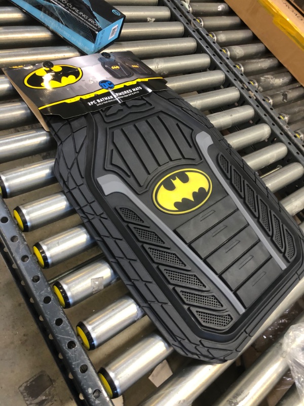 Photo 4 of DC Comics - Armored Batman Car Floor Mats 3pc Set - Logo on Heavy Duty Rubber, Fits Most Cars Trucks Van SUVs Armored Batman Full Set