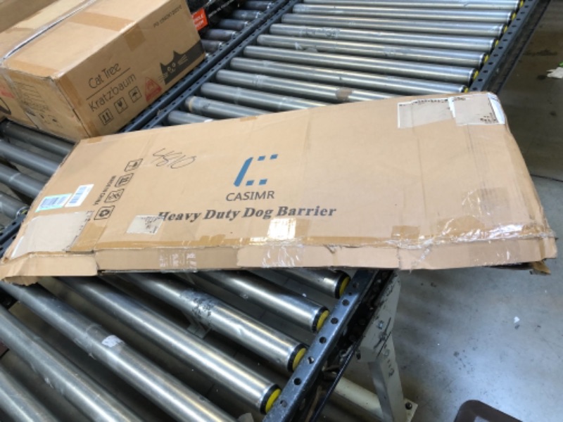 Photo 1 of CASIMR Dog Car Barrier for SUVs,Vehicles, Cars, Adjustable Large Pet Gate for Cargo Area, Heavy-Duty Wire Mesh Pet Barrier, Universal Fit Net Car Divider for Dogs?Safety Dogs Car Travel Accessories 54.5inch [Knob Hook]