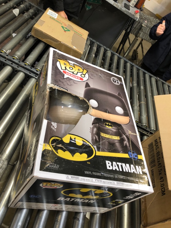 Photo 4 of Funko Pop! Heroes: DC - Batman 18 Inch Vinyl Figure 18" Figure---box is damage but the item is brand new 