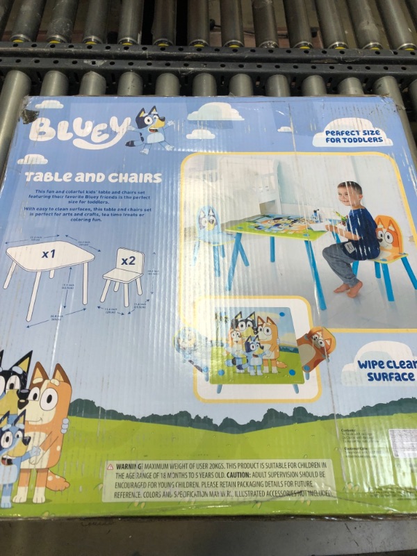 Photo 2 of Bluey Furniture - Includes Table and 2 Chairs - Perfect for Arts & Crafts, Multi Color
