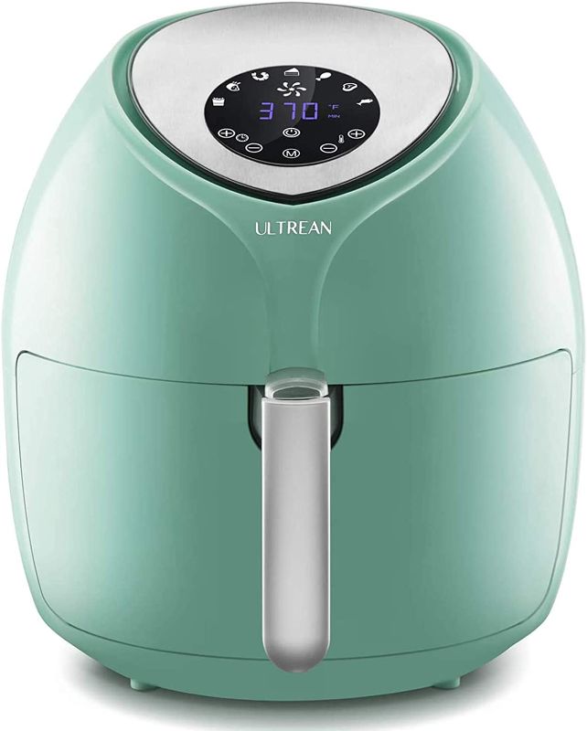 Photo 1 of Ultrean Large Air Fryer 8.5 Quart, Electric Hot Airfryer XL Oven Oilless Cooker with 7 Presets, LCD Digital Touch Screen and Nonstick Detachable Basket, UL Certified, Cook Book, 1-Year Warranty, 1700W (Blue)
