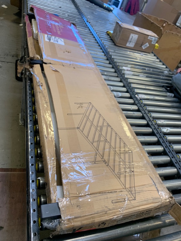Photo 2 of Best Price -Mattress 18 Inch Metal Platform Bed, Heavy Duty Steel Slats, No Box Spring Needed, Easy Assembly, Black, King King 18 Inch Black --- Box Packaging Damaged, Moderate Use, Scratches and Scuffs on Item as Shown in Pictures, Missing Parts, Selling
