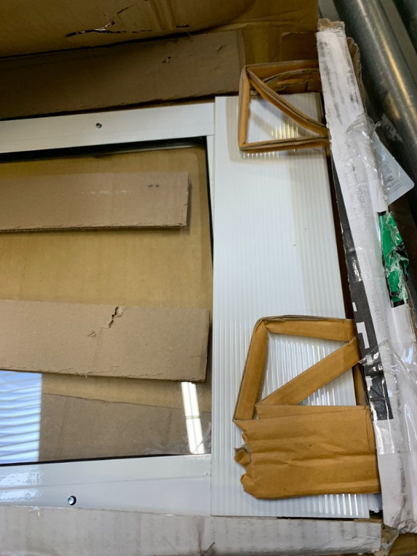 Photo 3 of 91"-96" Taall Dog Door for Small Dogs --- Box Packaging Damaged, Moderate Use, Scratches and Scuffs on Metal, Missing Hardware