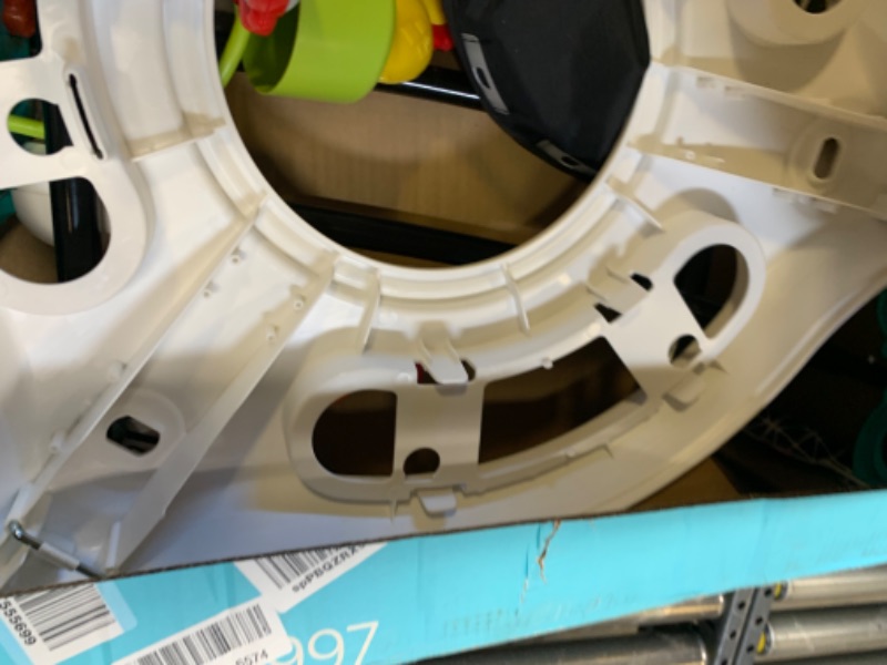 Photo 5 of Fisher-Price Animal Wonders Jumperoo, White 1 Count (Pack of 1) --- Box Packaging Damaged, Moderate Use, Scratches and Scuffs on Item, Missing Some Parts
