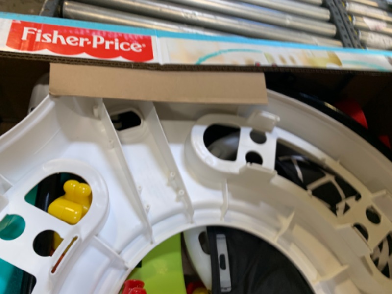 Photo 6 of Fisher-Price Animal Wonders Jumperoo, White 1 Count (Pack of 1) --- Box Packaging Damaged, Moderate Use, Scratches and Scuffs on Item, Missing Some Parts
