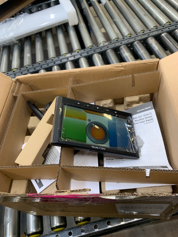 Photo 1 of AcuRite Iris (5-in-1) Home Weather Station with Wi-Fi Connection to Weather Underground with Temperature, Humidity, Wind Speed/Direction, and Rainfall (01540M) , Black --- Box Packaging Damaged, Item is New, Item is Missing Some Parts
