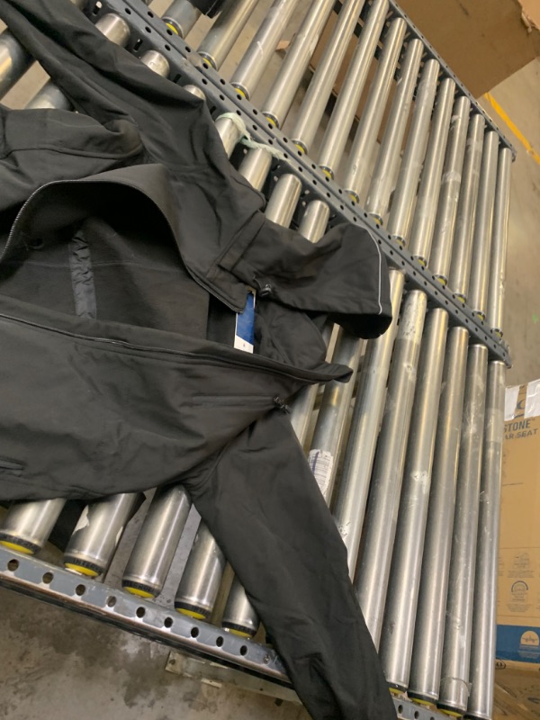 Photo 5 of CREATMO US Women's Lightweight Waterproof Long Softshell Tactical Jacket Fleece Lined Windbreaker Black Large --- Box Packaging Damaged, Minor Use
