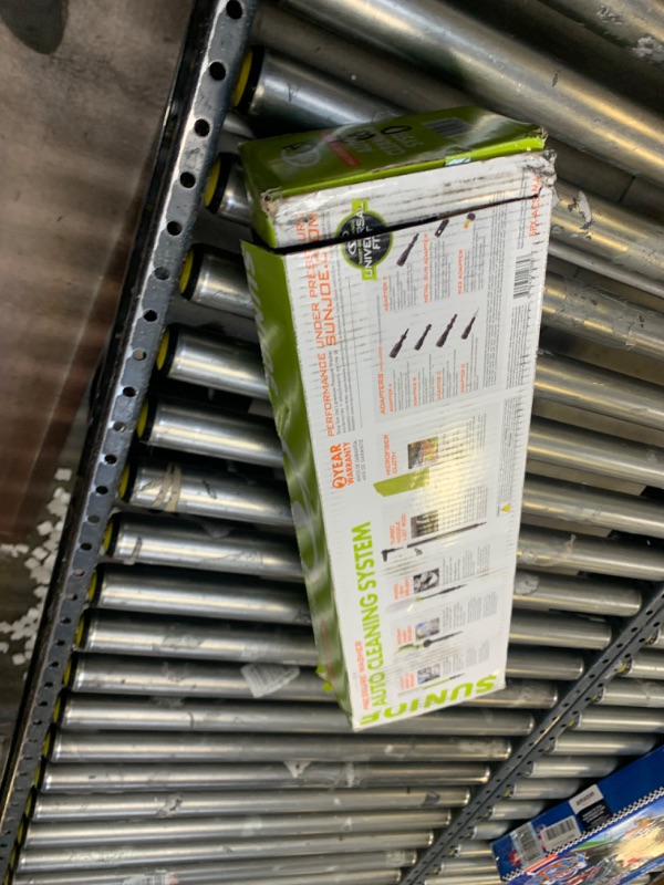 Photo 1 of Sun Joe SPX-ACS-MAX Auto Cleaning System for Most Pressure Washers, Includes Rotating Brush, Feather Brush, Wheel Brush, Turbo Nozzle, Cloths and Universal Adapters for Most Brands up to 3500-PSI --- Box Packaging Damaged, Moderate Use, Scratches and Scuf