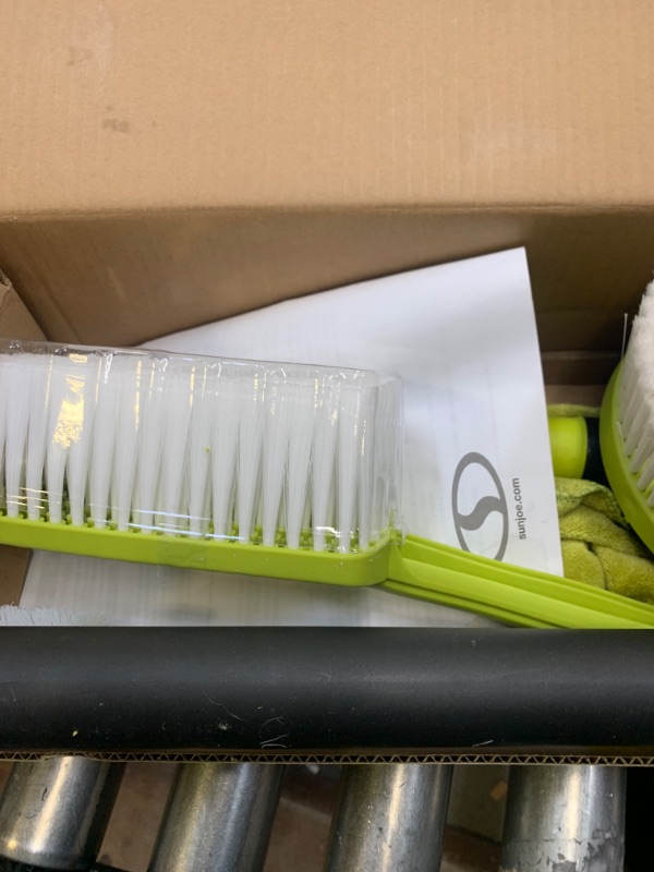 Photo 1 of Sun Joe SPX-ACS-MAX Auto Cleaning System for Most Pressure Washers, Includes Rotating Brush, Feather Brush, Wheel Brush, Turbo Nozzle, Cloths and Universal Adapters for Most Brands up to 3500-PSI --- Box Packaging Damaged, Moderate Use, Scratches and Scuf