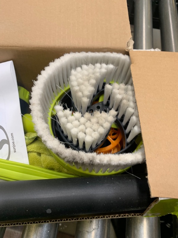 Photo 1 of Sun Joe SPX-ACS-MAX Auto Cleaning System for Most Pressure Washers, Includes Rotating Brush, Feather Brush, Wheel Brush, Turbo Nozzle, Cloths and Universal Adapters for Most Brands up to 3500-PSI --- Box Packaging Damaged, Moderate Use, Scratches and Scuf