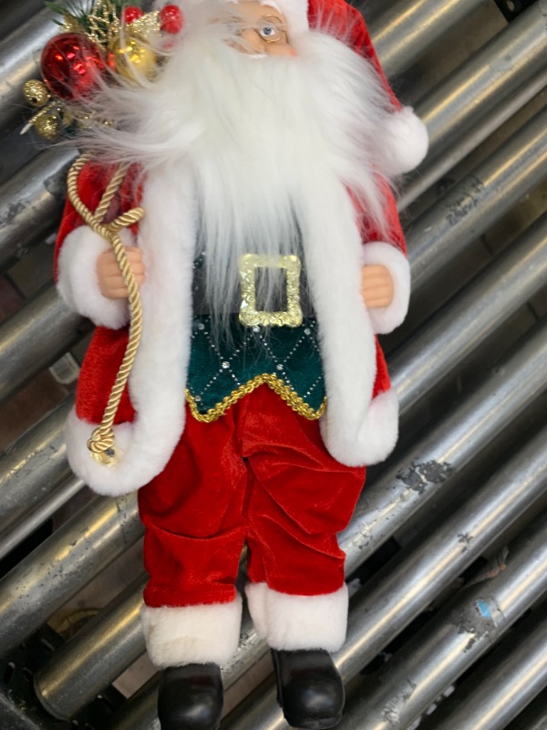 Photo 4 of ABXMAS Santa Claus Statue, Standing Santa Claus Collectible Figure with Gift Box, Suitable for Christmas Decorations Indoor Home Decor and Party Decoration?19.7in ? --- No Box Packaging, Item is New

