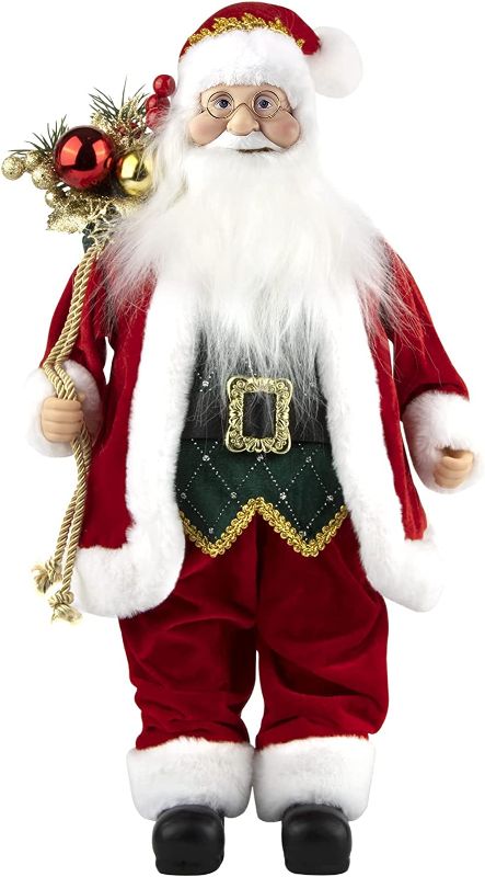 Photo 1 of ABXMAS Santa Claus Statue, Standing Santa Claus Collectible Figure with Gift Box, Suitable for Christmas Decorations Indoor Home Decor and Party Decoration?19.7in ? --- No Box Packaging, Item is New

