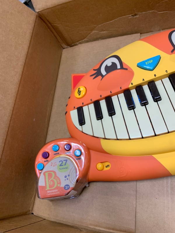Photo 1 of B. toys – Meowsic Toy Piano – Children’S Keyboard Cat Piano with Toy Microphone For Kids 2 years +
