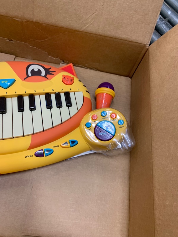 Photo 5 of B. toys – Meowsic Toy Piano – Children’S Keyboard Cat Piano with Toy Microphone For Kids 2 years +
