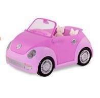 Photo 1 of Glitter Girls – Purple Convertible Car Rolling Wheels, Opening Doors, Trunk & Interior Storage – Toys, for Ages 3+, Used, Light Scratches 