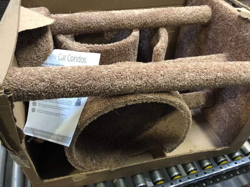 Photo 2 of New Cat Condos 140003- Solid Wood Cat Climbing Tower Cat Tree, Beige