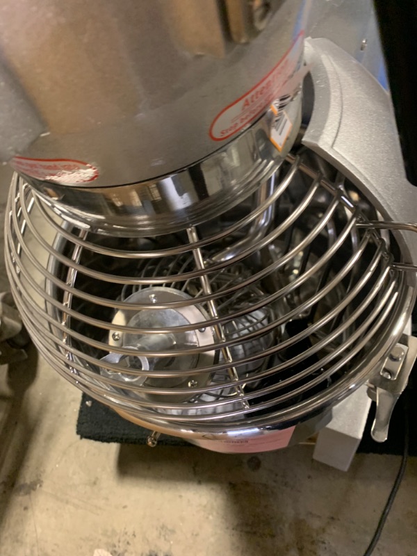 Photo 5 of VEVOR Commercial Food Mixer, 15Qt Commercial Mixer with Timing Function, 500W Stainless Steel Bowl Heavy Duty Electric Food Mixer Commercial with 3 Speeds Adjustable 113/184/341 RPM, Dough Hook Whisk Beater Included, Perfect for Bakery Pizzeria --- No Box