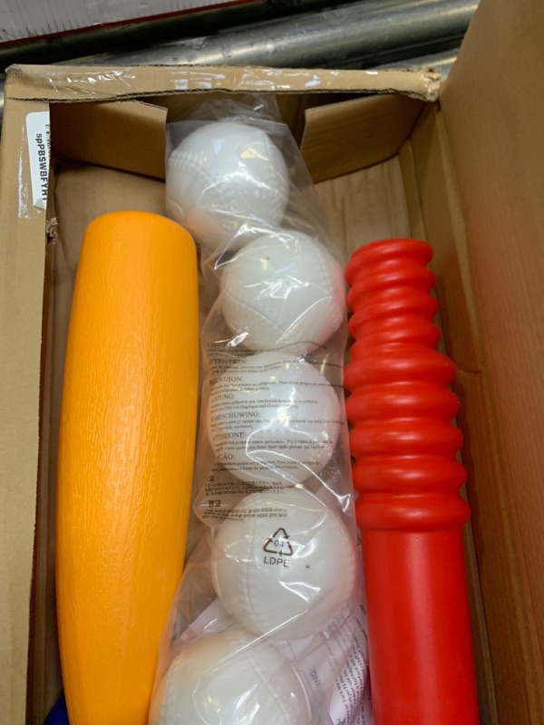 Photo 5 of Little Tikes T-Ball Set, Red, 5 Balls, for Toddlers Ages 18+ Months --- Box Packaging Damaged, Item is New
