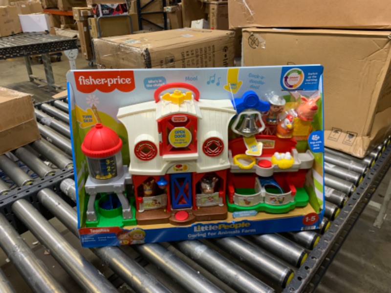 Photo 3 of Fisher-Price Little People Farm Toy, Toddler Playset with Lights Sounds and Smart Stages Learning Content, Caring for Animals Farm?
