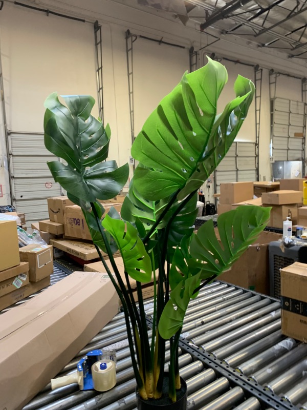 Photo 1 of 3Ft Faux Plant Decoration --- Box Packaging Damaged, Moderate Use, Scratches and Scuffs on Plastic

