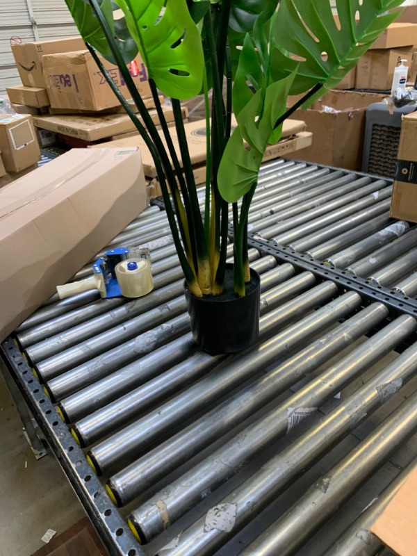 Photo 1 of 3Ft Faux Plant Decoration --- Box Packaging Damaged, Moderate Use, Scratches and Scuffs on Plastic
