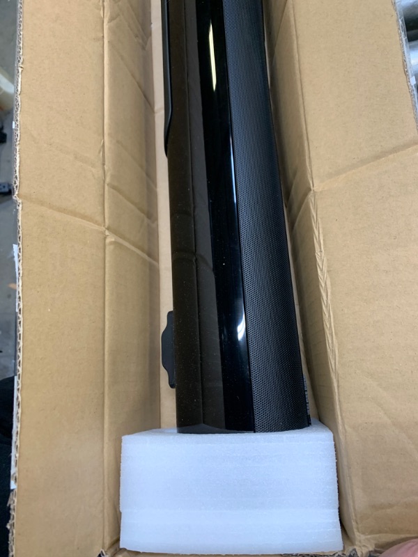 Photo 1 of Wohome Soundbar S89 28-Inch 80W with HDMI-ARC, Bluetooth 5.0, LED Display, Optical USB AUX Connection, 4 Speakers, 4 EQs, 110dB Surround Sound Bar Home Theater Audio Soundbar System for TV --- Box Packaging Damaged, Moderate Use, Scratches and Scuffs on P