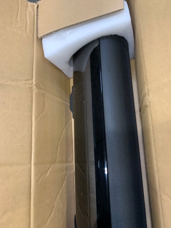 Photo 1 of Wohome Soundbar S89 28-Inch 80W with HDMI-ARC, Bluetooth 5.0, LED Display, Optical USB AUX Connection, 4 Speakers, 4 EQs, 110dB Surround Sound Bar Home Theater Audio Soundbar System for TV --- Box Packaging Damaged, Moderate Use, Scratches and Scuffs on P