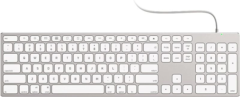 Photo 1 of Wired Keyboard for Apple Mac OS,Sleek and Elegant All-Aluminum USB Keyboard with Numeric Keypad for iMac/Mac Mini or MacBook Laptop by Yivandi.net 
