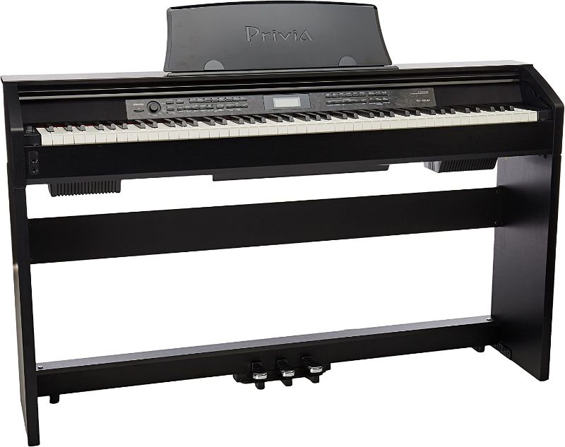 Photo 1 of Casio PX-780 Privia 88-Key Digital Home Piano with Power Supply, Black --- DOES NOT POWER ON / SELL FOR PARTS