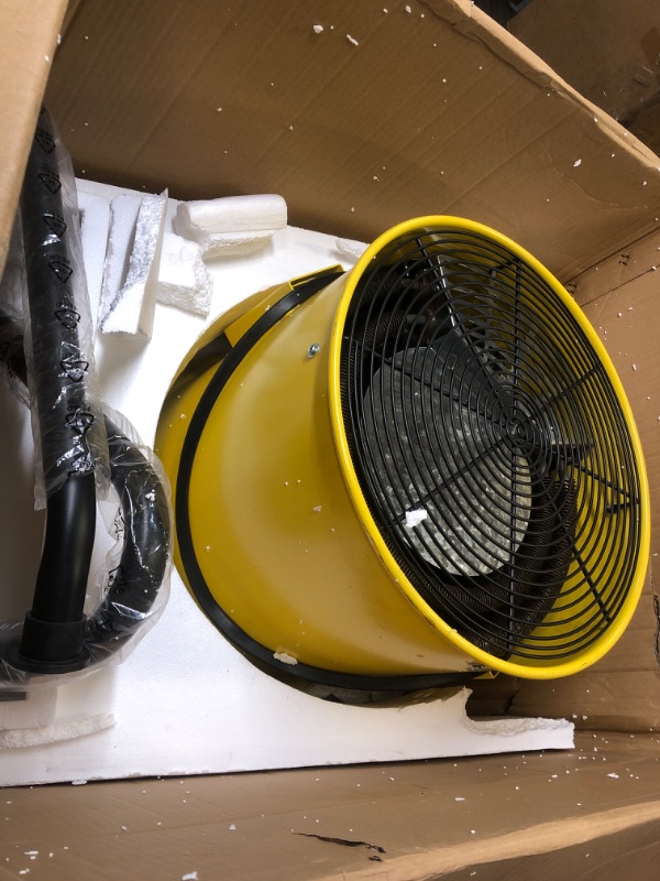 Photo 3 of Dr. Infrared Heater DR-PS11524 Salamander Construction 15000-Watt, Single Phase, 240-Volt Portable Fan Forced Electric Heater, Yellow 15 Kilowatts DR-PS11524