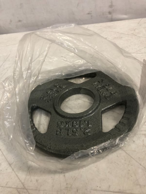 Photo 2 of 2IN Olympic Iron Weight Plates Set for Barbells - Gray 2.5LB 1.13KG
