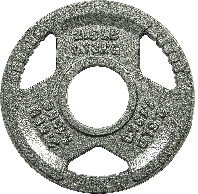 Photo 1 of 2IN Olympic Iron Weight Plates Set for Barbells - Gray 2.5LB 1.13KG