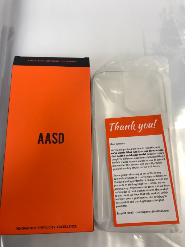 Photo 1 of AASD Designed for iPhone 14 Pro Max case Crystal Clear Shockproof Phone case Ultra Thin 6.7"
