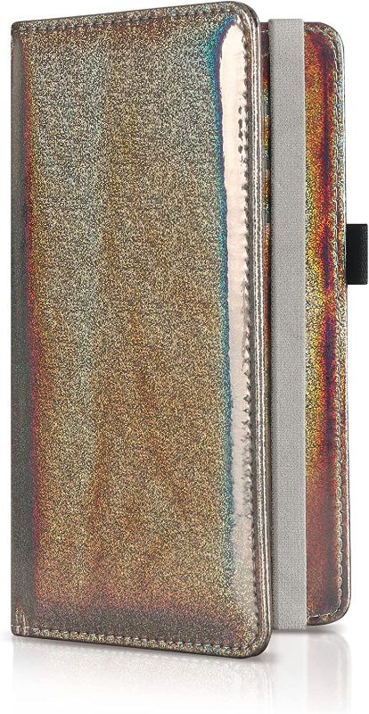 Photo 1 of  Premium Leather Check Book Holder Wallet with RFID Blocking,Sparkling Gray - SEALED / UNOPENED 
