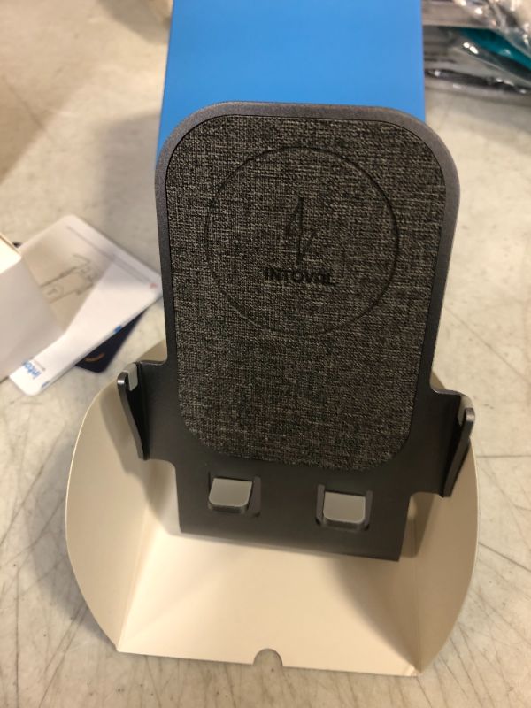 Photo 1 of Intoval Fast Wireless Charger Stand, for iPhone 14/14 Pro/14 Pro Max/13/12/SE/11/XS/XR/X Samsung Galaxy S22/S21/S20/S10/S9/S8/Note 20 Ultra/10/9 and Other Wireless Charging Phones(Y3,Grey)
