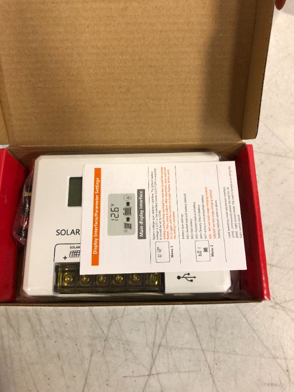 Photo 3 of 30A P?? Solar Charge Controller,12V/24V Auto,Solar Panel Regulator,for Sealed Gel Flooded and Lithium Battery,LCD Display,Dual USB Port
