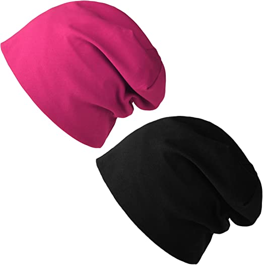 Photo 1 of  Beanie for Womens Men Slouchy Cotton Beanies Summer Soft Skull Cap Lightweight Chemo Headwear
