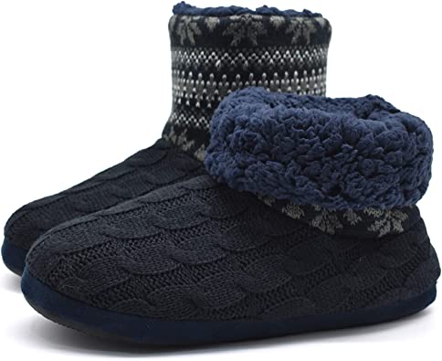 Photo 1 of Knit Rock Wool Warm Men Indoor Pull on Cozy Memory Foam Slipper Boots Soft Rubber Sole
SIZE 11
