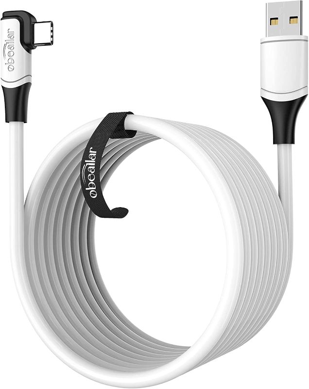 Photo 1 of Obeailar Link Cable for Virtual Reality Headset - High Speed Data Transfer Link Cable Fast Charging 16Ft/5M PC Data Transfer USB 3.0 to USB C Cable for Oculus Quest 2/1 VR Headset and Gaming PC
