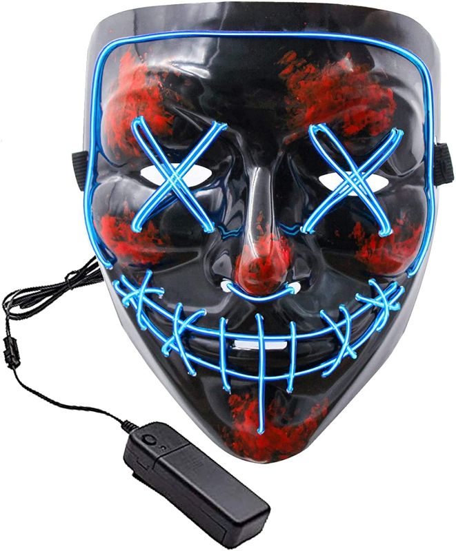 Photo 1 of LED Light up Scary Glowing Mask  Large
