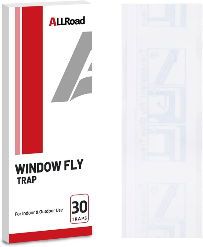 Photo 1 of ALLRoad Window Fly Trap Clear Fly Trap  Sticky Strips Non-Toxic Bug Trap 120 Traps / 30 TRAPS IN EACH
-- SEALED / UNOPENED 