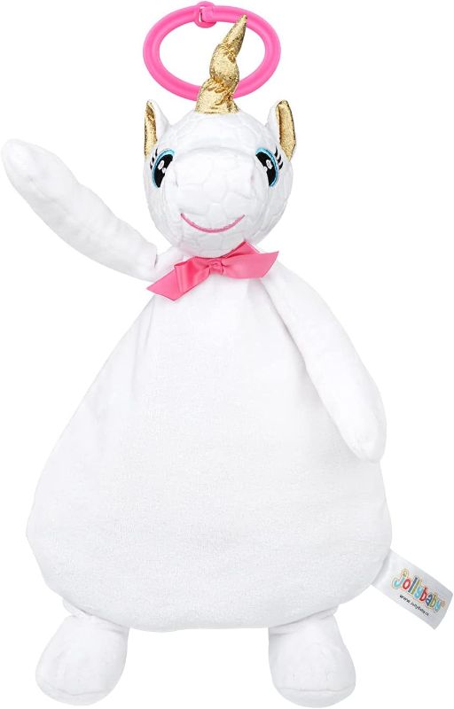 Photo 1 of Jollybaby Unicorn Loveys for Babies Soft Plush Pink Security Blanket  - FACTORY SEALED 
