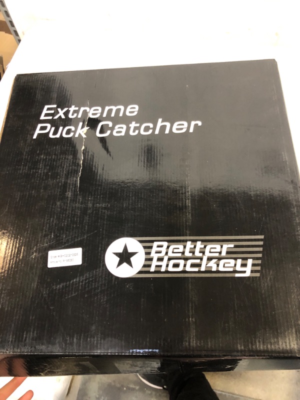 Photo 2 of Better Hockey Extreme Pro Sauce Catcher - Saucer Pass Training Aid, Miniature Hockey Goal, Holds Up to 40 Pucks, Great Yard and Tailgating Fun, Easy to Carry
